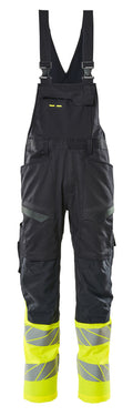 Mascot Latzhose mit Knietaschen Accelerate safe Schwarzblau/Hi-vis Gelb