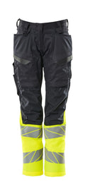 Mascot Hose mit Knietaschen Accelerate safe Schwarzblau/Hi-vis Gelb