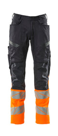 Mascot Hose mit Knietaschen Accelerate safe Schwarzblau/Hi-vis Orange