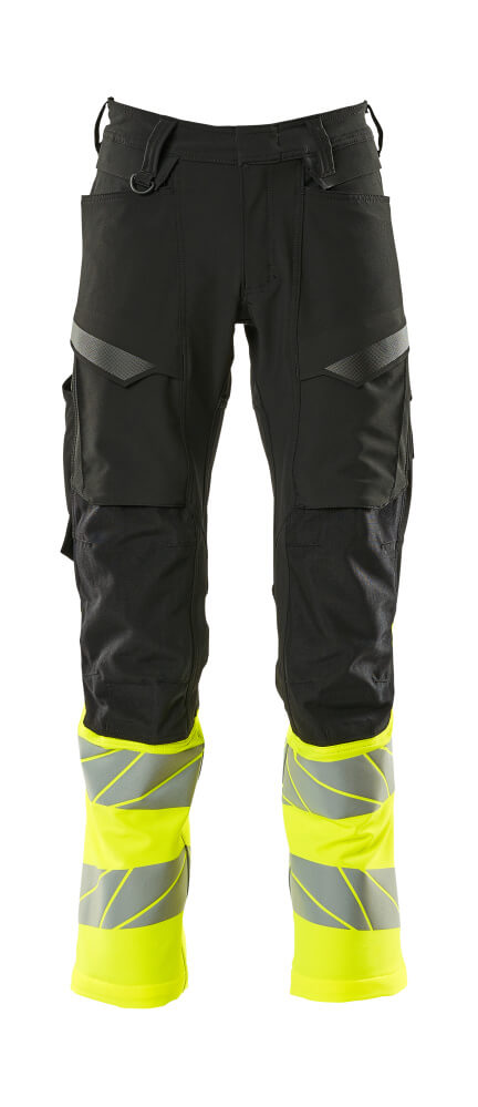 Mascot Hose mit Knietaschen Accelerate safe Schwarz/Hi-vis Gelb