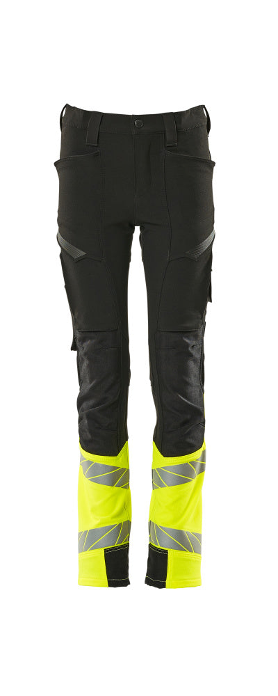 Mascot Hose für Kinder Accelerate safe Schwarz/Hi-vis Gelb