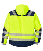 Warnschutz-Thermosoftshelljacke Safeness gelb/navy