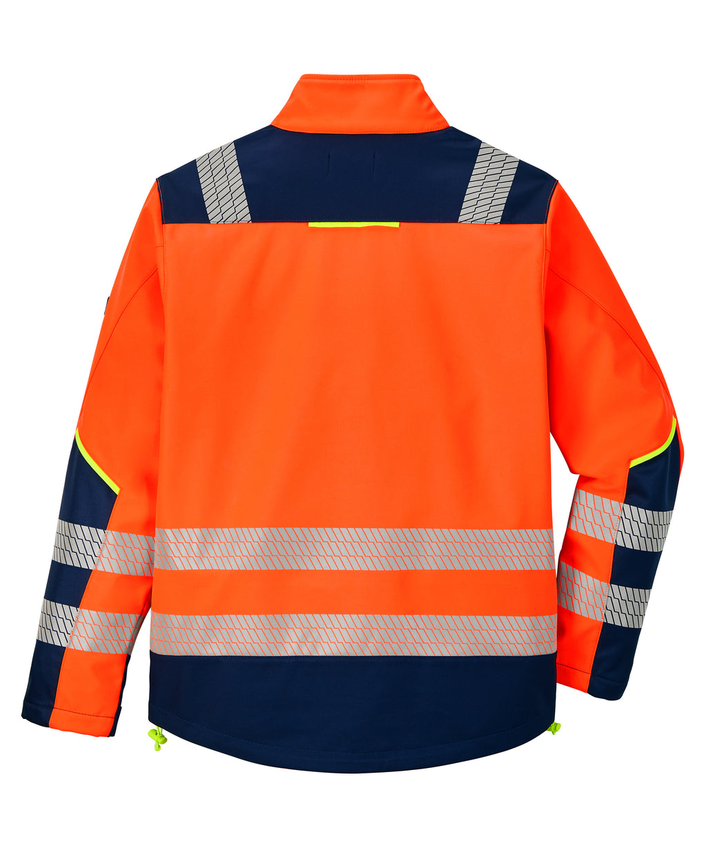 Warnschutz-Softshelljacke Certitude orange/navy