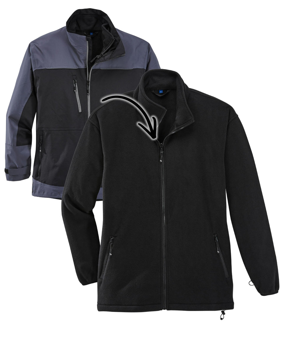 Active 3 in 1 Jacke schwarz/anthrazit