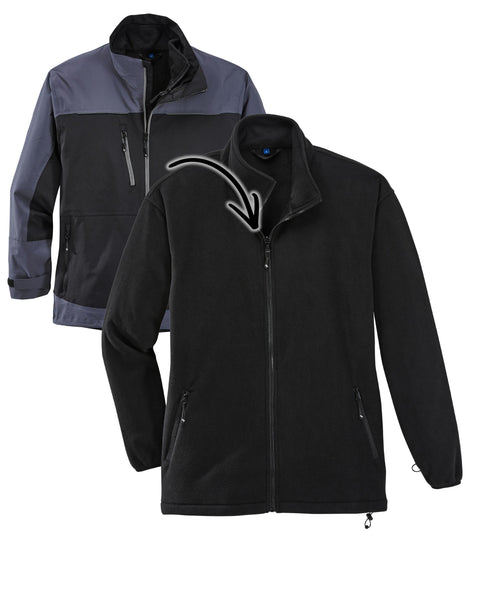 Active 3 in 1 Jacke schwarz/anthrazit