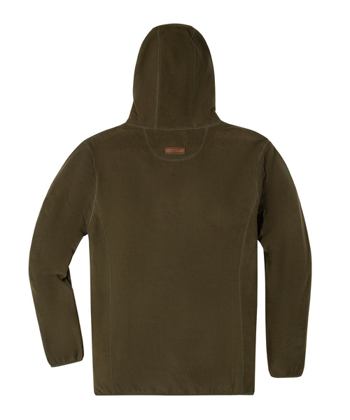 Fleecehoodie Buchhorn oliv