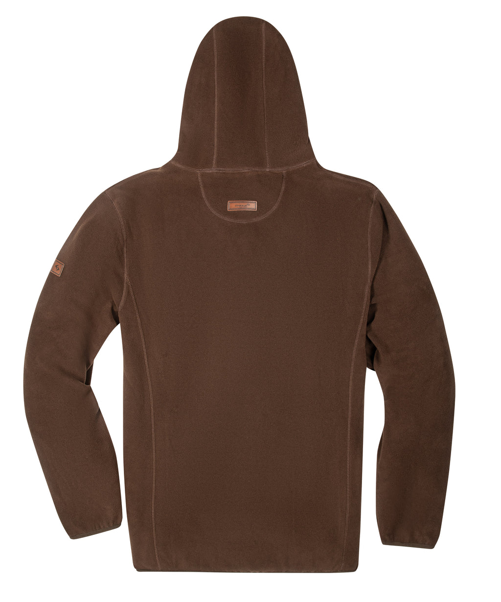 Fleecehoodie Buchhorn braun