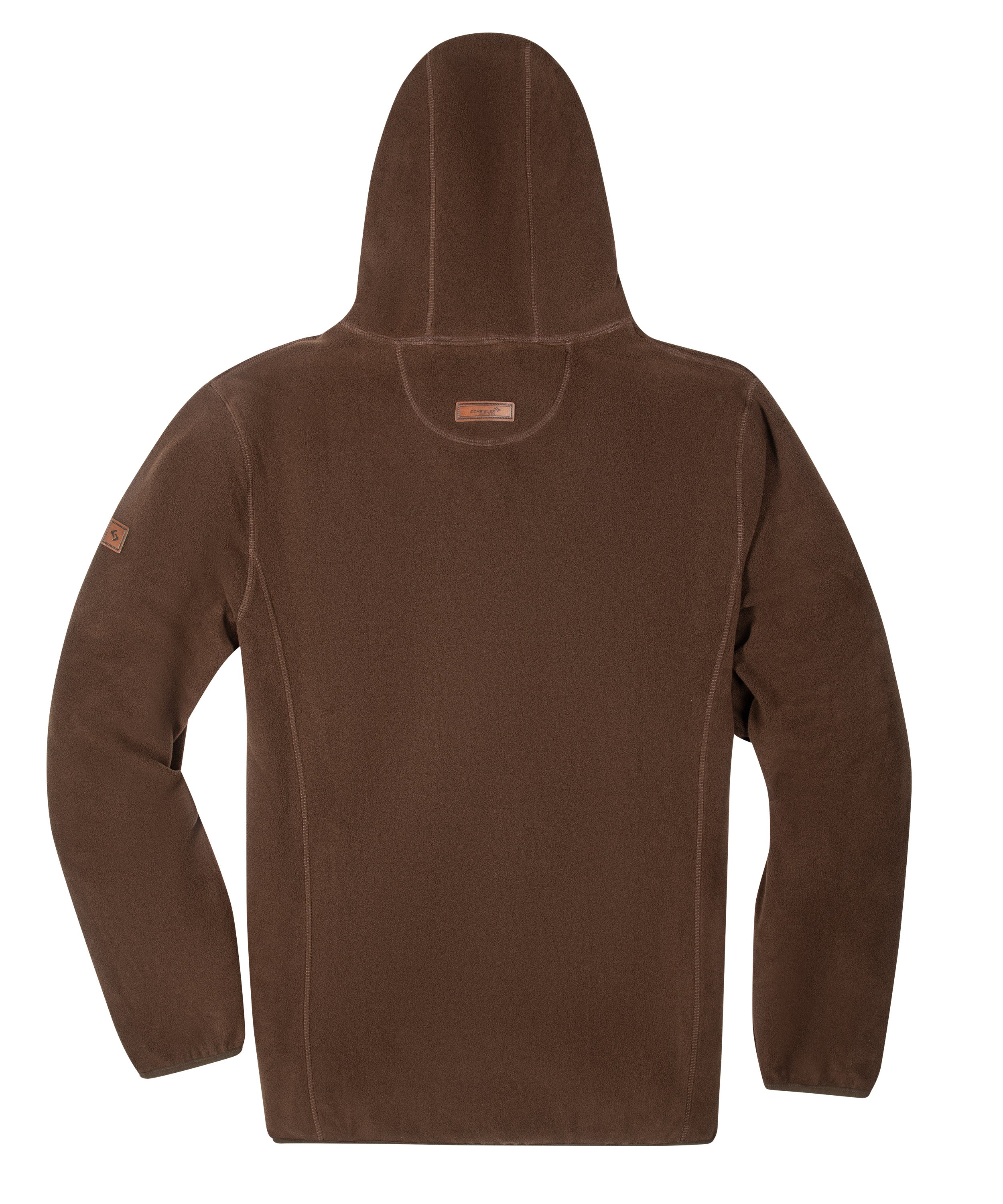 Fleecehoodie Buchhorn braun