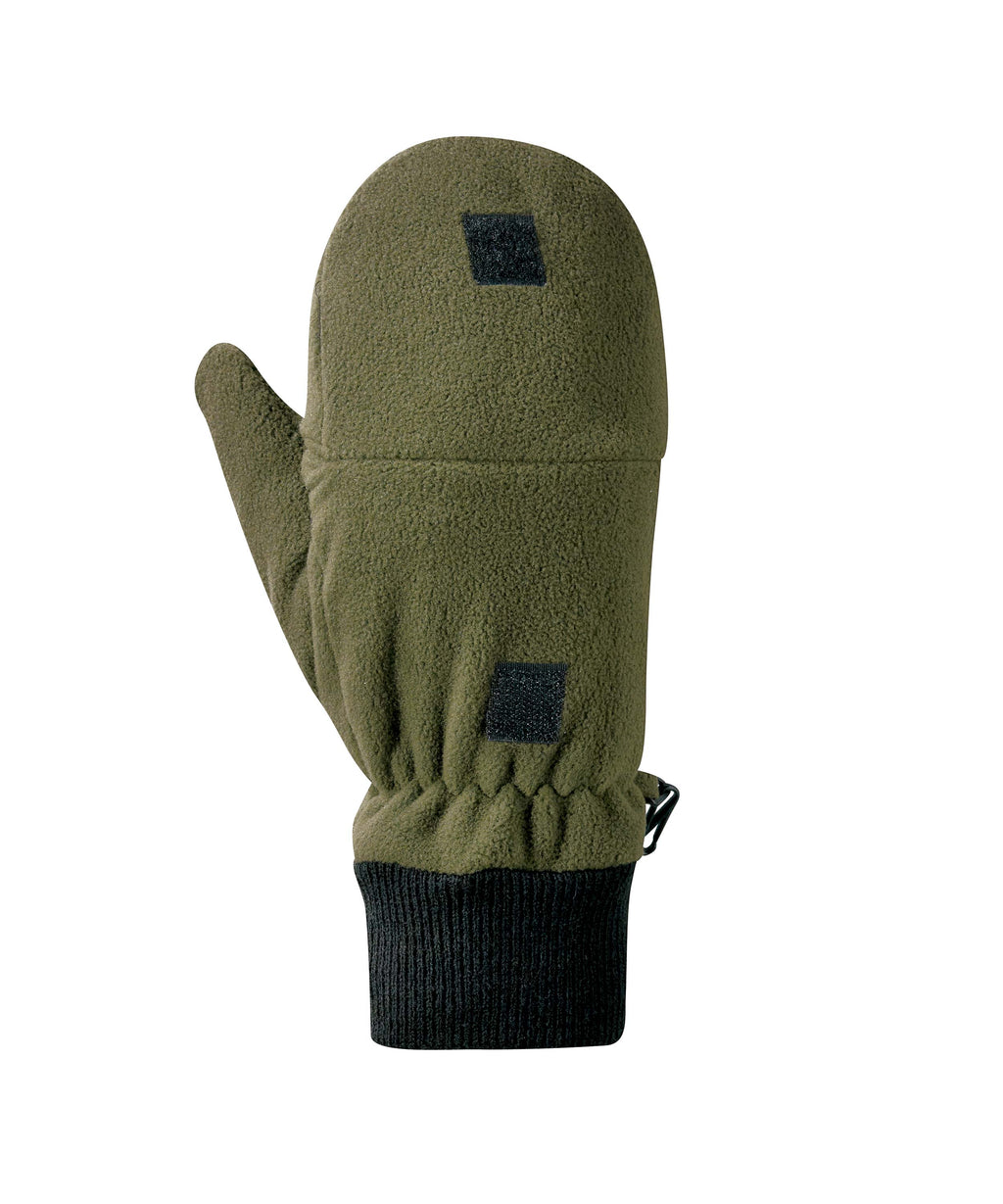 Fleece-Jägerhandschuh oliv/schwarz