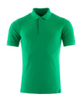 Mascot Polo-Shirt Crossover Grasgrün