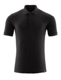 Mascot Polo-Shirt Crossover Vollschwarz