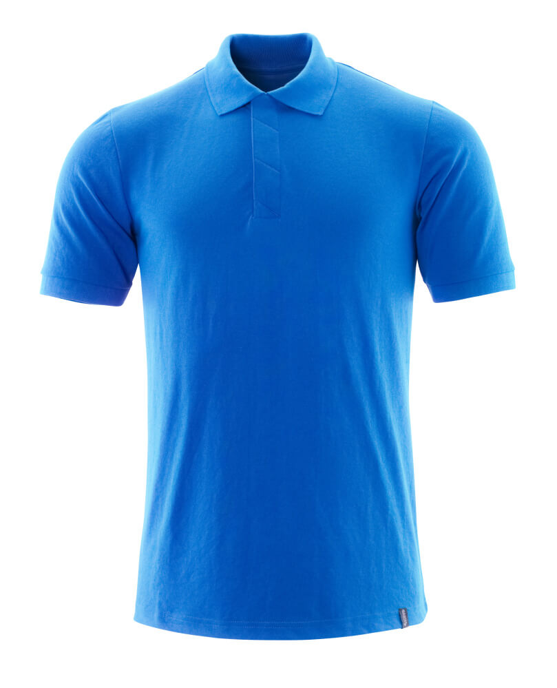 Mascot Polo-Shirt Crossover Azurblau