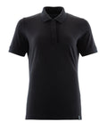 Mascot Polo-Shirt Crossover Vollschwarz