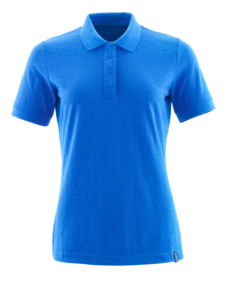 Mascot Polo-Shirt Crossover Azurblau