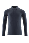 Mascot Polo-Shirt Langarm Crossover Schwarzblau