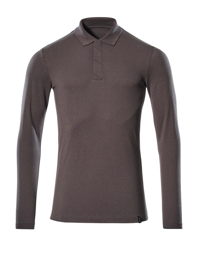 Mascot Polo-Shirt Langarm Crossover Dunkelanthrazit