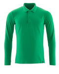 Mascot Polo-Shirt Langarm Crossover Grasgrün
