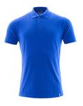 Mascot Polo-Shirt Crossover Kornblau