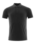 Mascot Polo-Shirt Crossover Vollschwarz