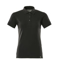 Mascot Polo-Shirt Crossover Vollschwarz