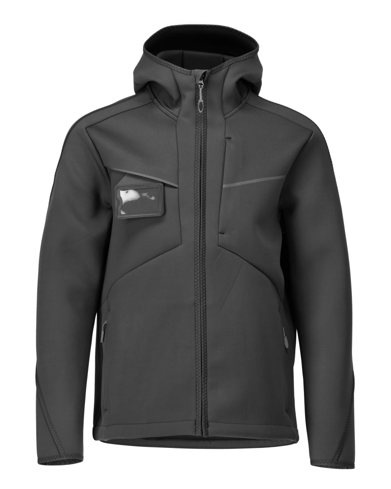 Mascot Soft Shell Jacke mit Kapuze Customized Schwarz