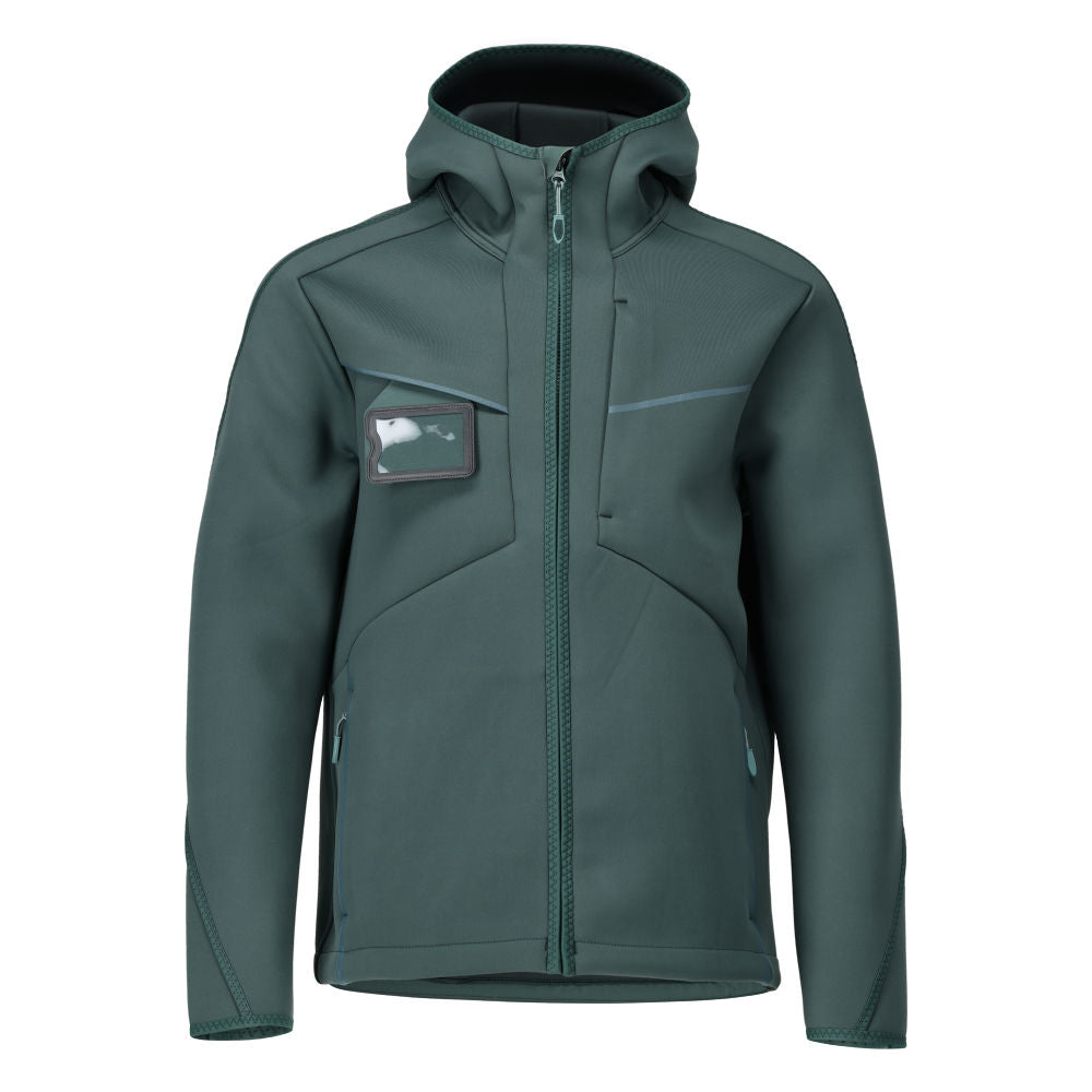 Mascot Soft Shell Jacke mit Kapuze Customized Waldgrün