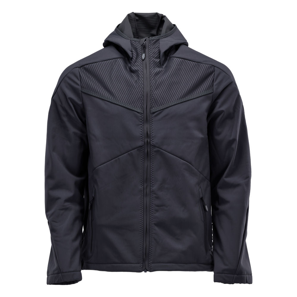 Mascot Soft Shell Jacke mit Kapuze Customized Schwarzblau