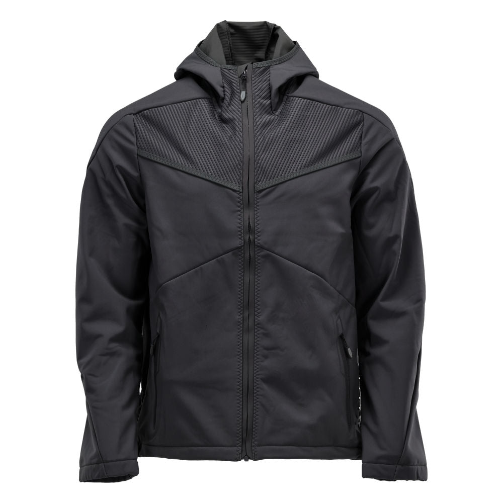 Mascot Soft Shell Jacke mit Kapuze Customized Schwarz