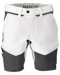 Mascot Shorts Customized Weiß/Anthrazitgrau