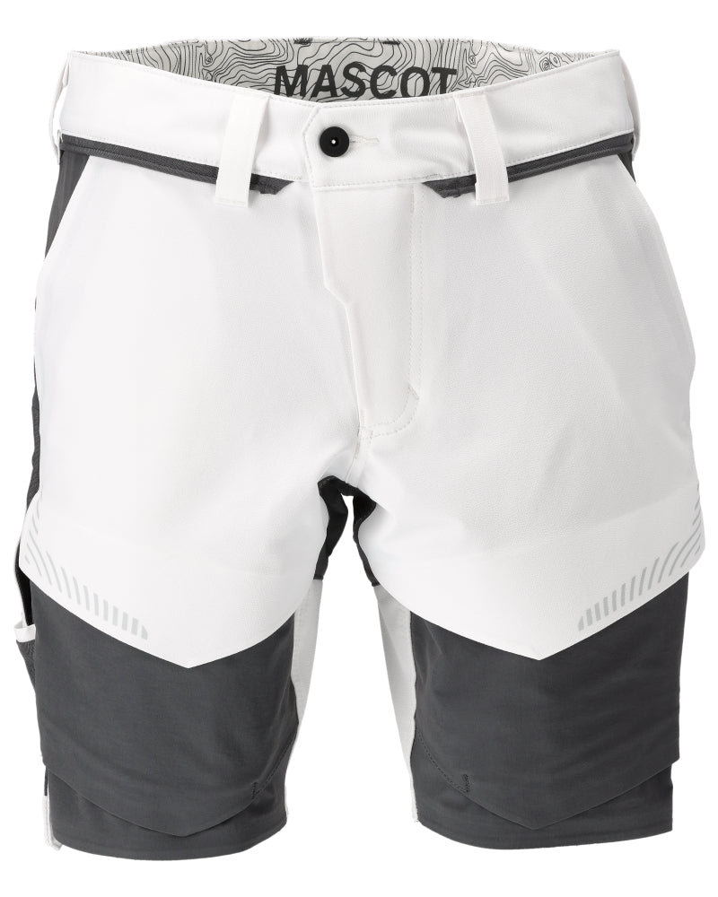Mascot Shorts Customized Weiß/Anthrazitgrau