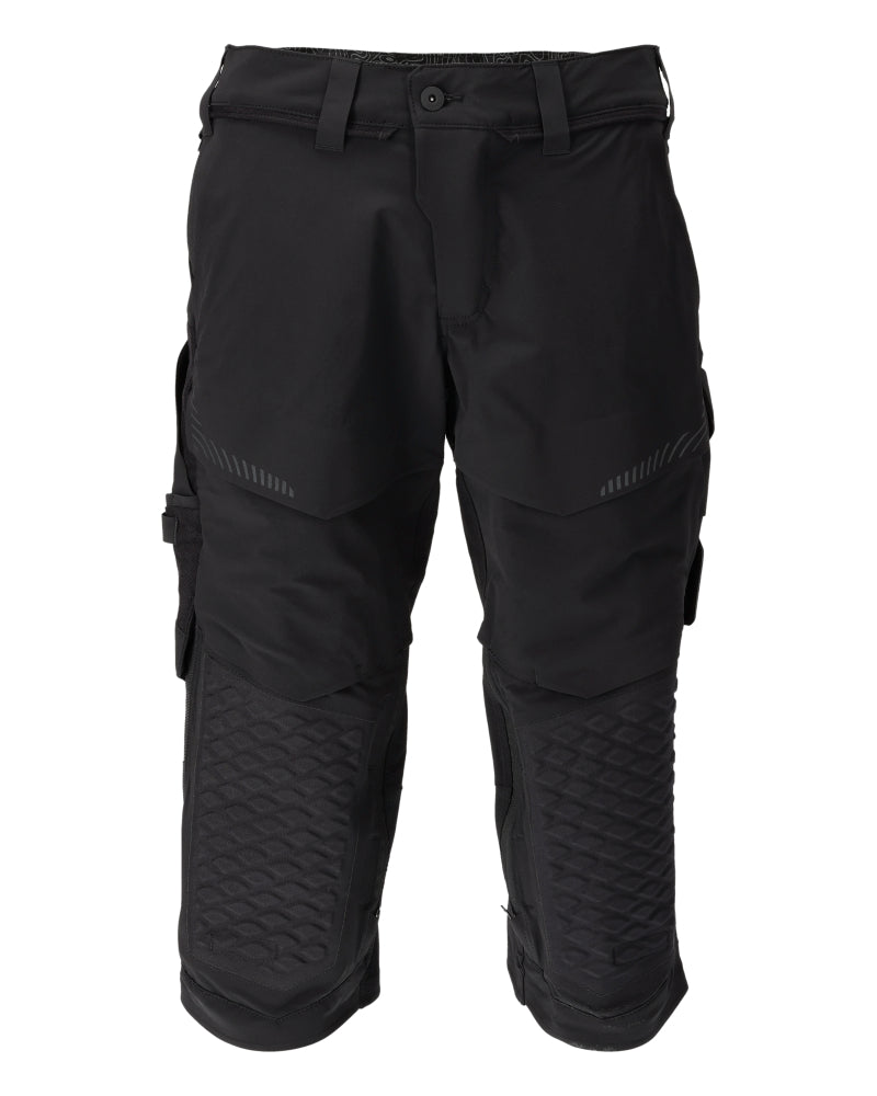 Mascot Dreiviertel-Hose mit Knietaschen Customized Schwarz