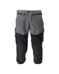 Mascot Dreiviertel-Hose mit Knietaschen Customized Anthrazitgrau/Schwarz