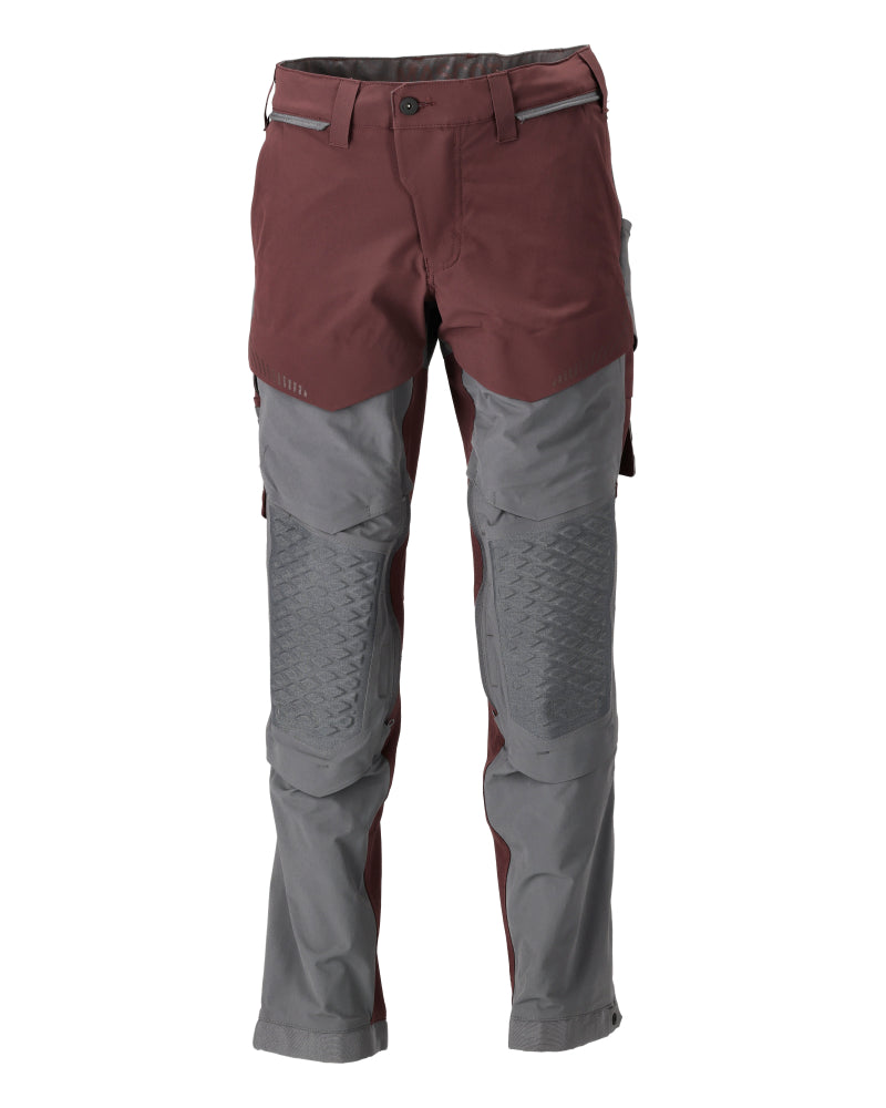 Mascot Hose mit Knietaschen Customized Bordeaux/Anthrazitgrau
