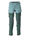 Mascot Hose mit Knietaschen Customized Hell Waldgrün/Waldgrün