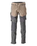 Mascot Hose mit Knietaschen Customized Dunkel Sandbeige/Anthrazitgrau