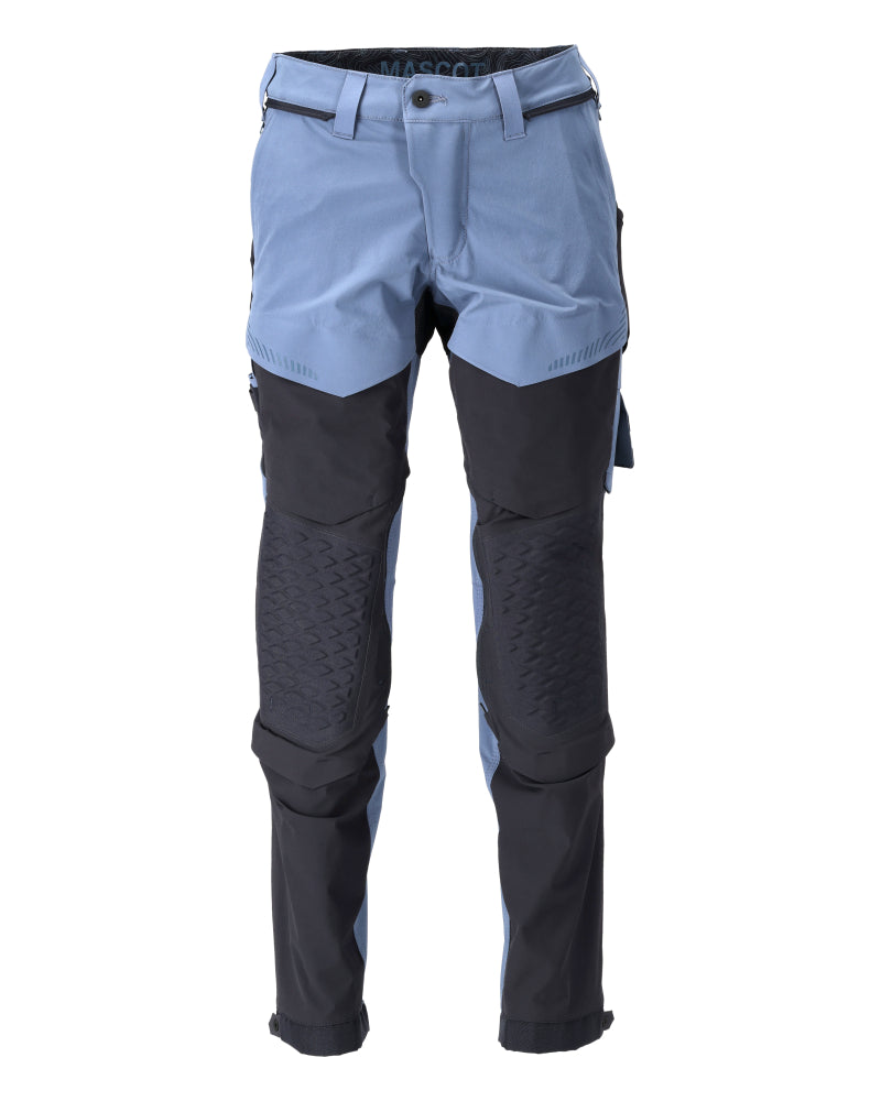 Mascot Hose mit Knietaschen Customized Steinblau/Schwarzblau