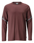 Mascot T-Shirt Langarm Customized Bordeaux