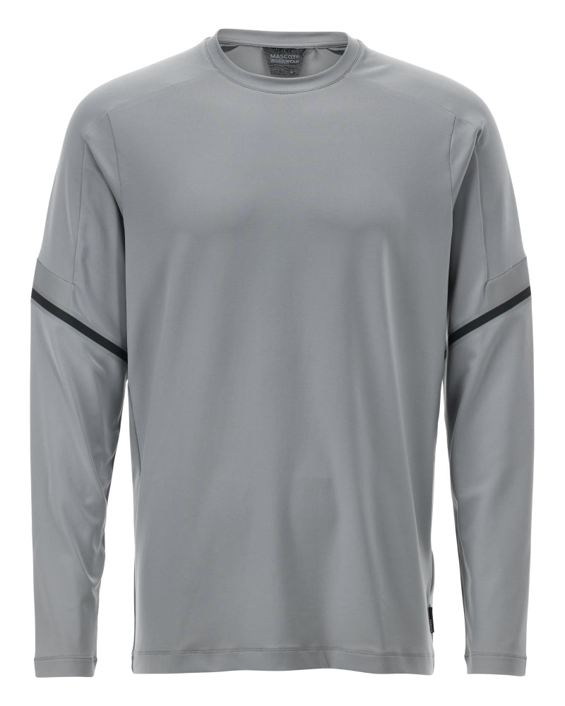 Mascot T-Shirt Langarm Customized Silbergrau