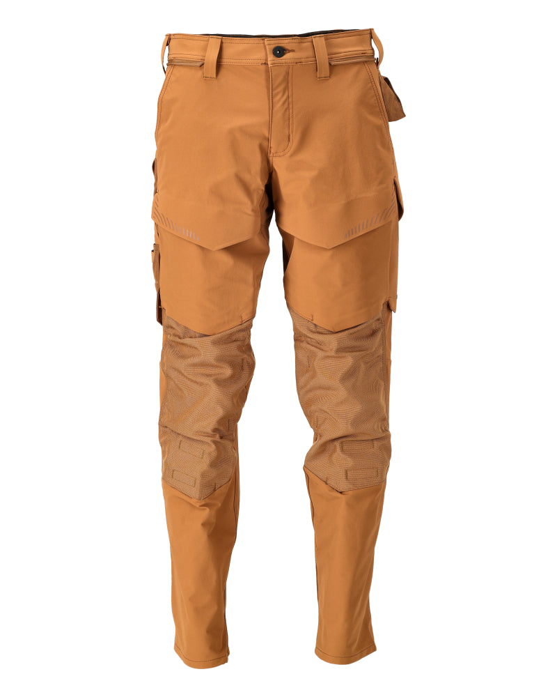 Mascot Hose mit Knietaschen Customized Nussbraun