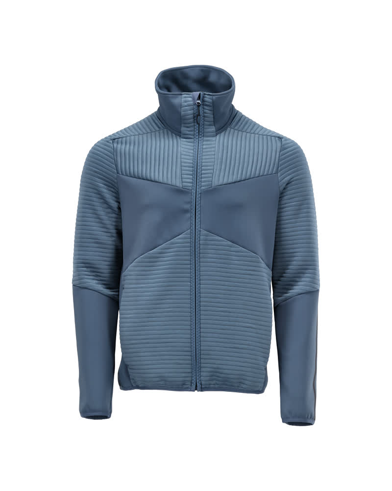 Mascot Fleecepullover mit Reißverschluss Customized Steinblau