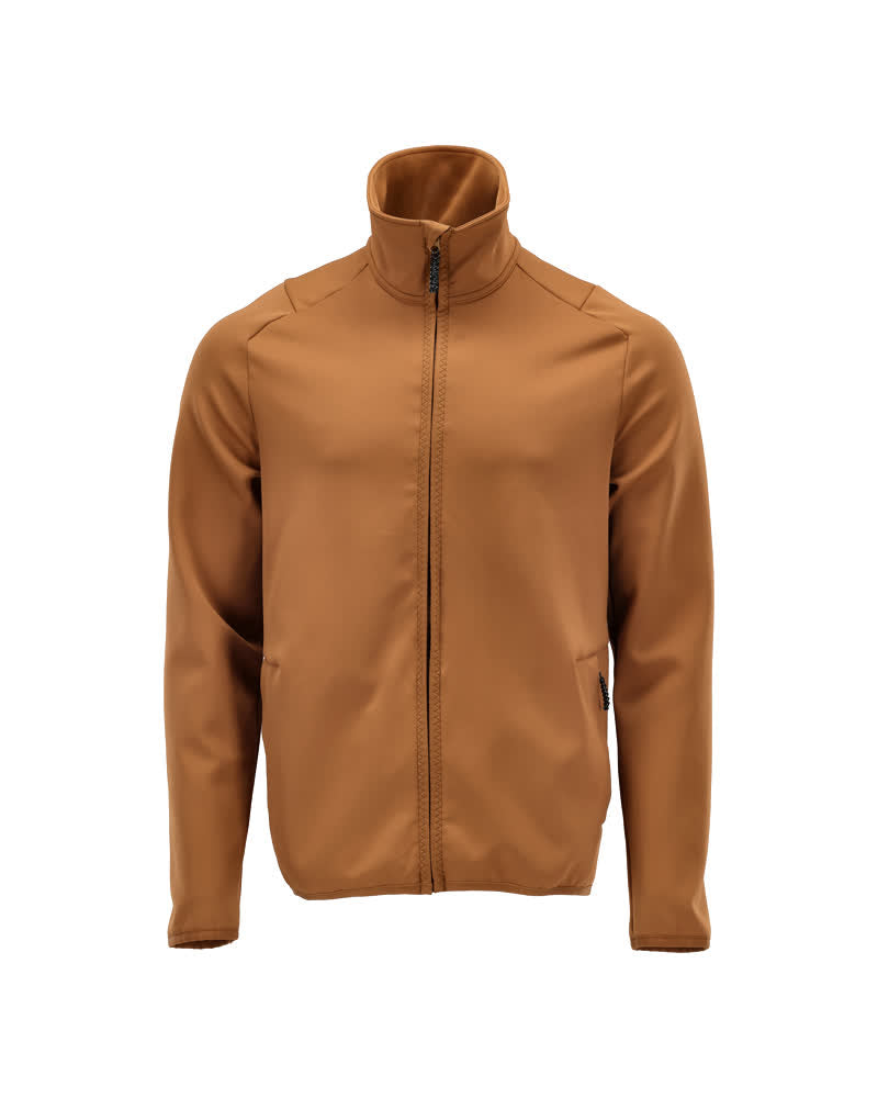 Mascot Fleecepullover mit Reißverschluss Customized Nussbraun