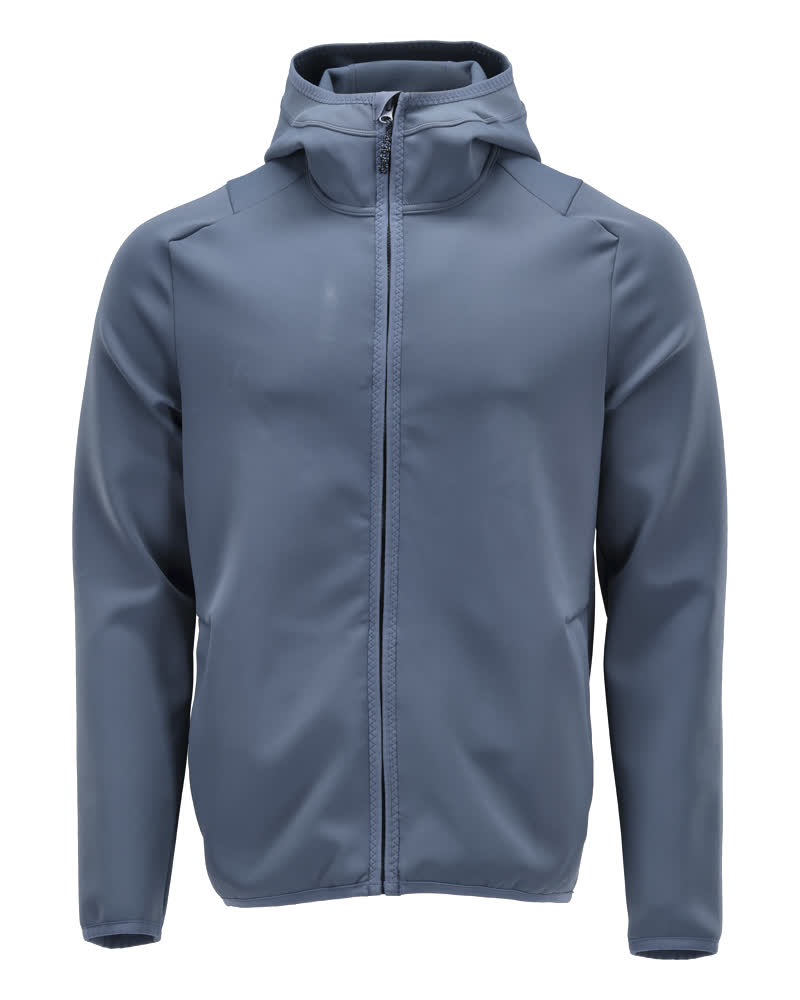 Mascot Fleecepullover mit Kapuze Customized Steinblau