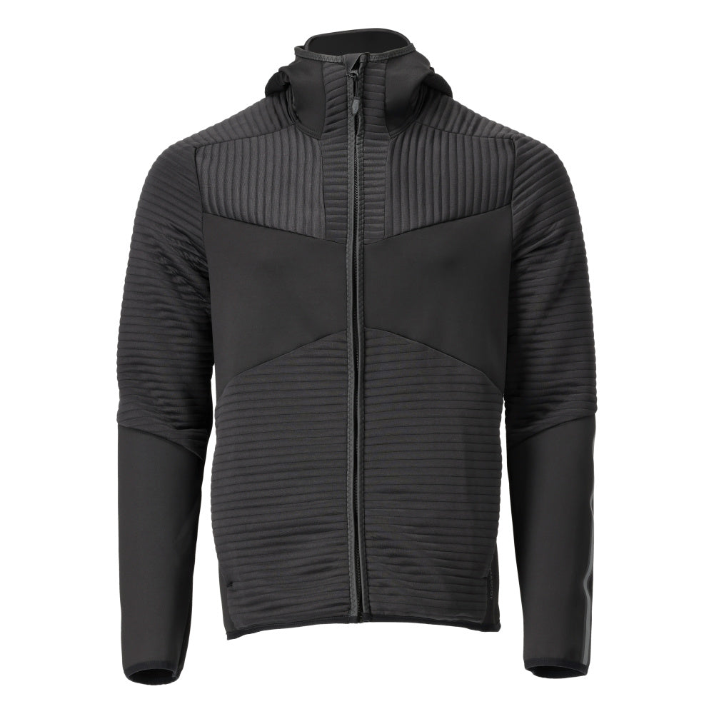 Mascot Fleece Kapuzensweatshirt mit Reißverschluss Customized Schwarz