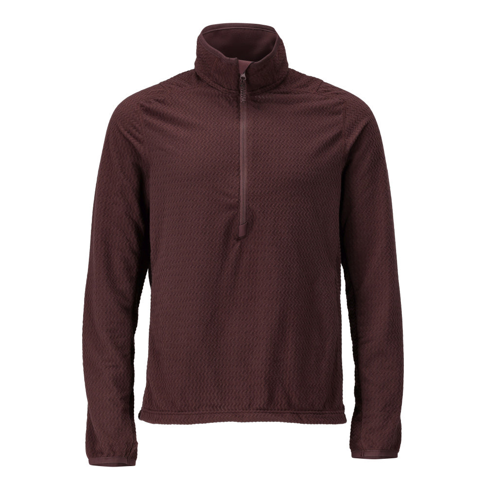 Mascot Microfleece Pullover mit kurzem Reißverschluss Customized Bordeaux