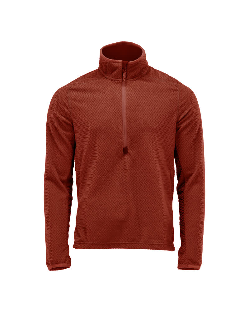 Mascot Microfleece Pullover mit kurzem Reißverschluss Customized Herbstrot