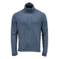 Mascot Microfleece Pullover mit kurzem Reißverschluss Customized Steinblau