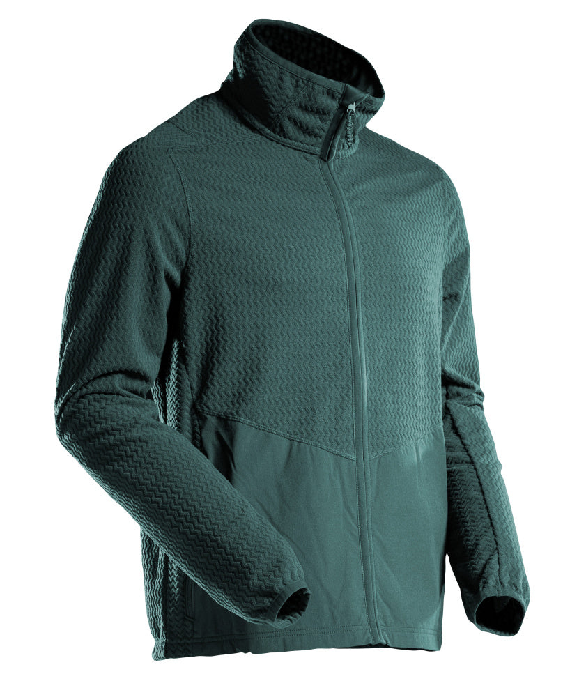 Mascot Microfleece Pullover mit Reißverschluss Customized Waldgrün