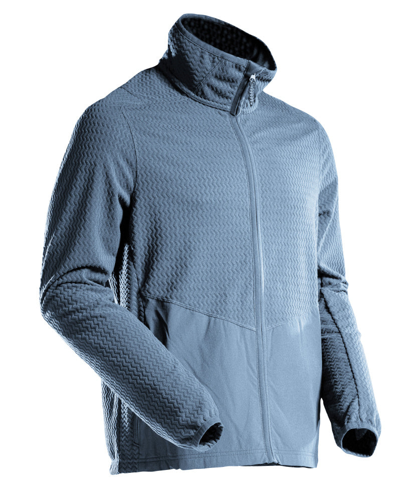 Mascot Microfleece Pullover mit Reißverschluss Customized Steinblau