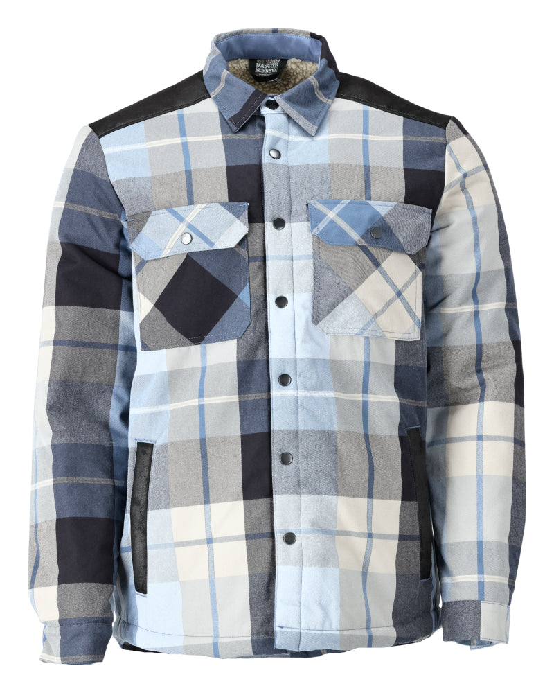 Mascot Hemd aus Flanell kariert Futter Customized Customized Schwarzblau-kariert