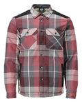 Mascot Hemd aus Flanell kariert Futter Customized Customized Bordeaux-kariert